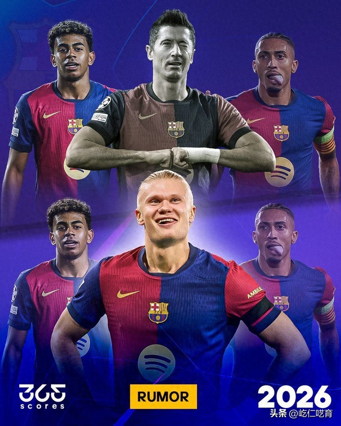 巴萨9号位引援困局：凯恩、阿尔瓦雷斯与哈兰德